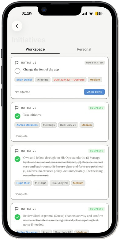 Chema iOS company memory initiatives